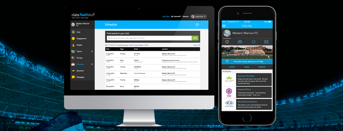 برنامج إدارة النوادي الرياضية 