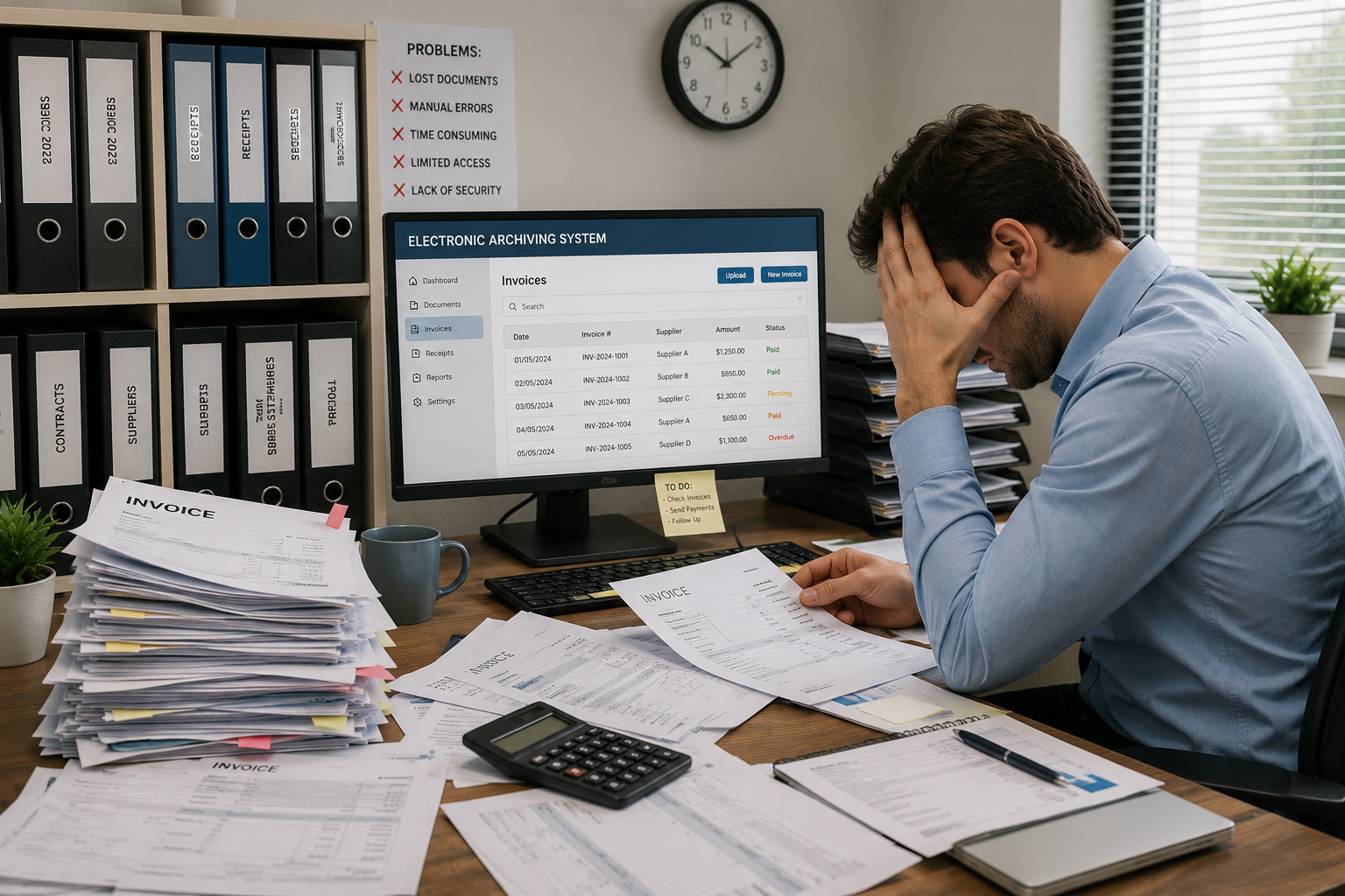 Managing and Documenting Invoices and Financial Documents through Electronic Archiving Software - Fekrait Software